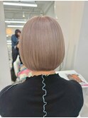 大分ショートボブダブルカラーホワイトベージュ