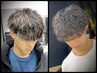 メンズカット+波巻きorツイスパパーマ【計算されたカール感の色気と渋さ】