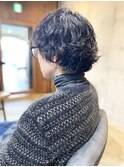 大人女性の夏のウルフパーマ [ショート/パーマ/髪質改善/ボブ]