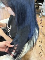 ジップ 緑店(zip)&nbsp;ブルーブラック×20代艶髪ロング