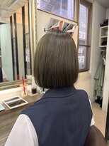 ヘアーアンドメイク シークタチカワ 立川店(Hair&Make Seek)&nbsp;扱いやすさ◎ボブ×高発色オリーブカラー