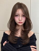 ヴィヴィッド オモテサンドウ(ViViD omotesando)&nbsp;秋の透明感ブラウン♪韓国トレンドヘア/水光カラー/大人レイヤー