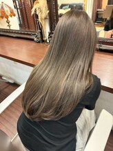 ナナナ パレナ 宝塚店(nanana parena) 秋の艶ベージュ×髪質改善縮毛矯正で柔らか美髪
