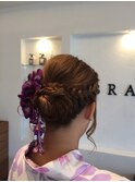 夏祭りヘアセット