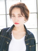 リリアン 青山(relian) 明るめグレージュで透明感ショート