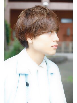 ブーケ(BOUQUET) クラウドマッシュ・サイドパートショート・くせ毛風パーマ