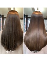 ユアーズ ヘアー 新宿店(youres hair) 髪質改善！高濃度水素トリートメント&イルミナカラー　Aujua