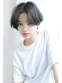 【Rose/六甲道】センターパート＿シルバーグレイボブ★