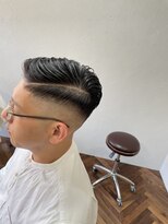 リビングヘアルーム(LIVING HAIR ROOM)&nbsp;漢スタイル☆七三スキンフェード☆