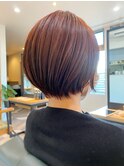 【Comme Cheveux】レッド系カラーショート/東(アズマ )
