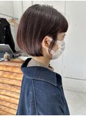春カラー×伸ばしかけ丸みボブ