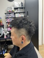 セカンド(2ND)&nbsp;ナチュラルフェード×ツイストパーマ