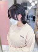 ウルフスタイル×ダークグレージュ