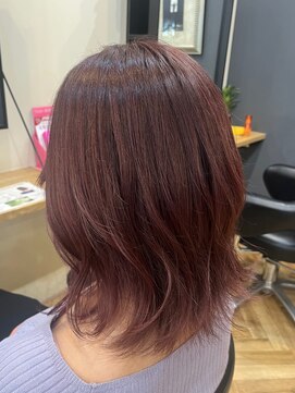 アルター(aL ter) ラベンダーピンク［グレーベージュ/レイヤーロング/前髪パーマ］