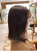 アッシュベージュ☆切りっぱなしボブ