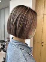 ソワ 錦糸町(soi)&nbsp;切りっぱなしボブ_ミルクティカラー_オルチャンボブ_