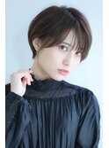 大人かわいいマッシュショートボブ×ダークベージュ