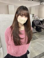 ジエクト カナウ(The Ect canow)&nbsp;レイヤーカット前髪顔周りカット髪質改善小顔ヘア韓国ヘア