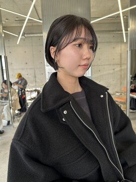 ユイマァル 岡山店(YUIMARL) ショートボブ×ダークグレー