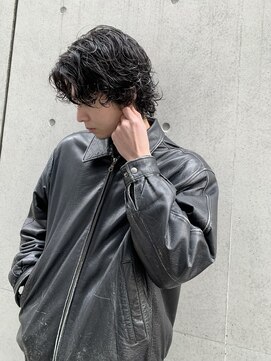 シオ ヘアー デザイン(Sio. hair design) メンズミディアム グランジパーマ 大人ニュアンスパーマ