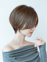 ドットハリス(.Hallis)&nbsp;大人可愛い丸みショート/2wayバング/アッシュベージュ