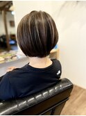 白髪ぼかしハイライト