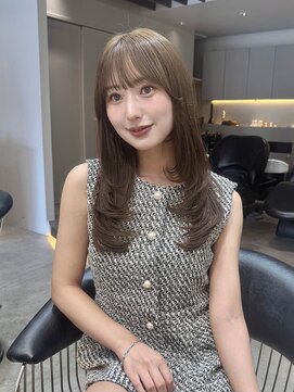 ロンド ロワール 門前仲町(Lond Loire) 韓国レイヤーカット/くびれ巻き/前髪顔周り/セミディ[門前仲町]