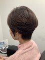 サティラヘアー(Satila hair) くびれのあるショートボブスタイルへ。暖色カラーで艶感を+