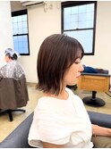 切りっぱなしボブ