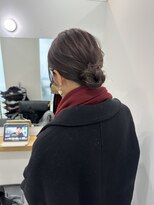 ゴートゥデイ 札幌Nix店(GO TODAY)&nbsp;ミディアムボブのシニヨンスタイル