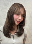 レイヤー×顔周り似合わせ /葛西/ブリーチ/ハイライト/髪質改善