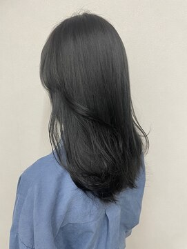 リフトバイマグ 松本駅前店(lift by mag) 20代30代寒色系オリーブBLACK艶感ストレート透明感