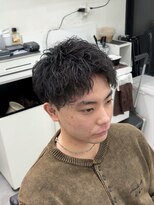 エース(ACES)&nbsp;ルーズショートパーマアクティブショート刈り上げツーブロック