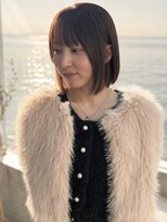 ナギ(nagi)&nbsp;【nagi 長岡】20代 外ハネボブ/切りっぱなしボブ/縮毛矯正