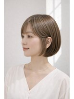 ニュースアオヤマ 新潟(news aoyama) うるツヤボブ/髪質改善トリートメント/リタッチカラー/新潟/青山