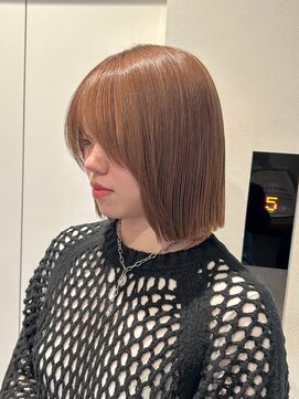 ニューヨークニューヨーク 梅田茶屋町店(NYNY) ボブ×ミルクティーベージュ