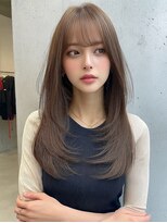 レア 銀座(Le'a)&nbsp;レイヤーカットハイレイヤー顔周りカット韓国風レイヤー髪質改善