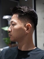 メッツ 原宿(METS) MEN'S/サイドパート×ミドルフェード/ビジネスヘア