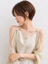 ミロア 薬院(miroa) ダークベージュ ショートボブ 顔周りレイヤー 髪質改善
