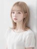 【気になる前髪のくせをサラサラに】 前髪縮毛矯正+カット ¥9000