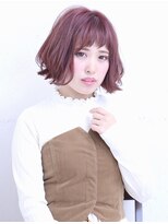 フロール(florun)&nbsp;ショートバングのヴィヴィットレッド