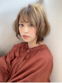 【アフロート添田】大人かわいい丸みショートヘルシーアッシュ