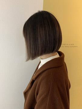 ハブ(hub) コンパクトボブ【hub(hair)天神今泉】