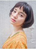 パリジャンバングイメチェンボブ/フォギーベージュ