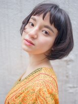パリジャンバングイメチェンボブ/フォギーベージュ