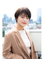 ターントウキョウ(turn TOKYO)&nbsp;【大人かわいい】前髪がポイントのココアブラウンショート