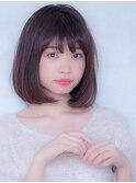 大人可愛いナチュラルボブ