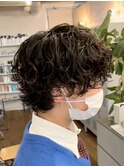 kingunu常田大希風ミディアムウルフパーマサイドグラデーション