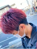 【アニメ髪カラー】炭治郎カラー　鬼滅のレッドバイオレット