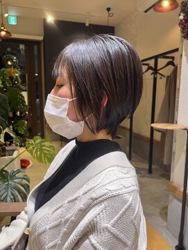 ヘア サロン ルート 幕張(Hair Salon ROUTE) 《大人可愛い》20代30代40代前下がりショート[ROUTE幕張店]